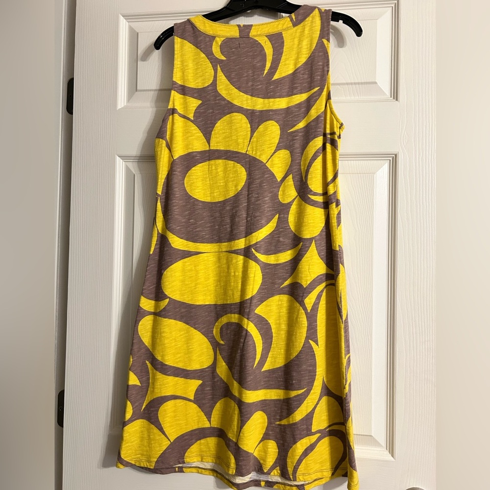 Boden Yellow and purple Patterned Sleeveless Sundress - Picture 3 of 6